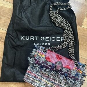 Kurt Geiger London Colorful Tweed Shoulder Bag
